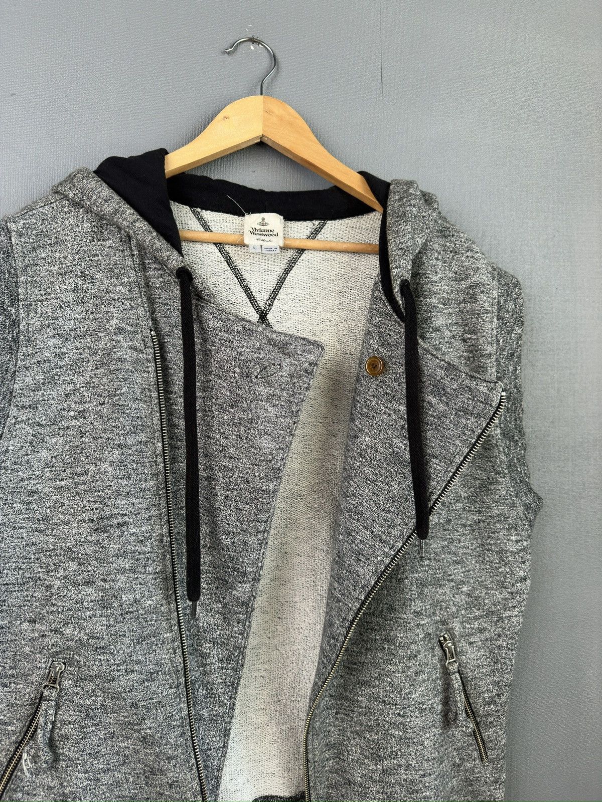 Vivienne Westwood VIVIENNE WESTWOOD Punk Avantgarde Zip Vest Hoodie Size US L / EU 52-54 / 3 - 9 Thumbnail