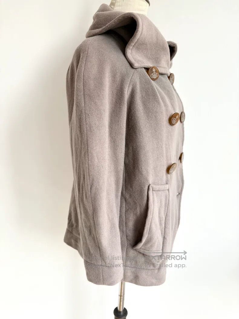 Vivienne Westwood Vivienne Westwood Beige Saturn Button Fleece Coat Size XS / US 0-2 / IT 36-38 - 4 Thumbnail
