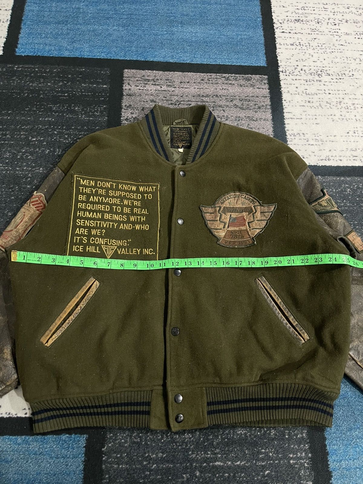 Vintage Vintage The British Confession Varsity Leather Jacket Size US XL / EU 56 / 4 - 20 Thumbnail