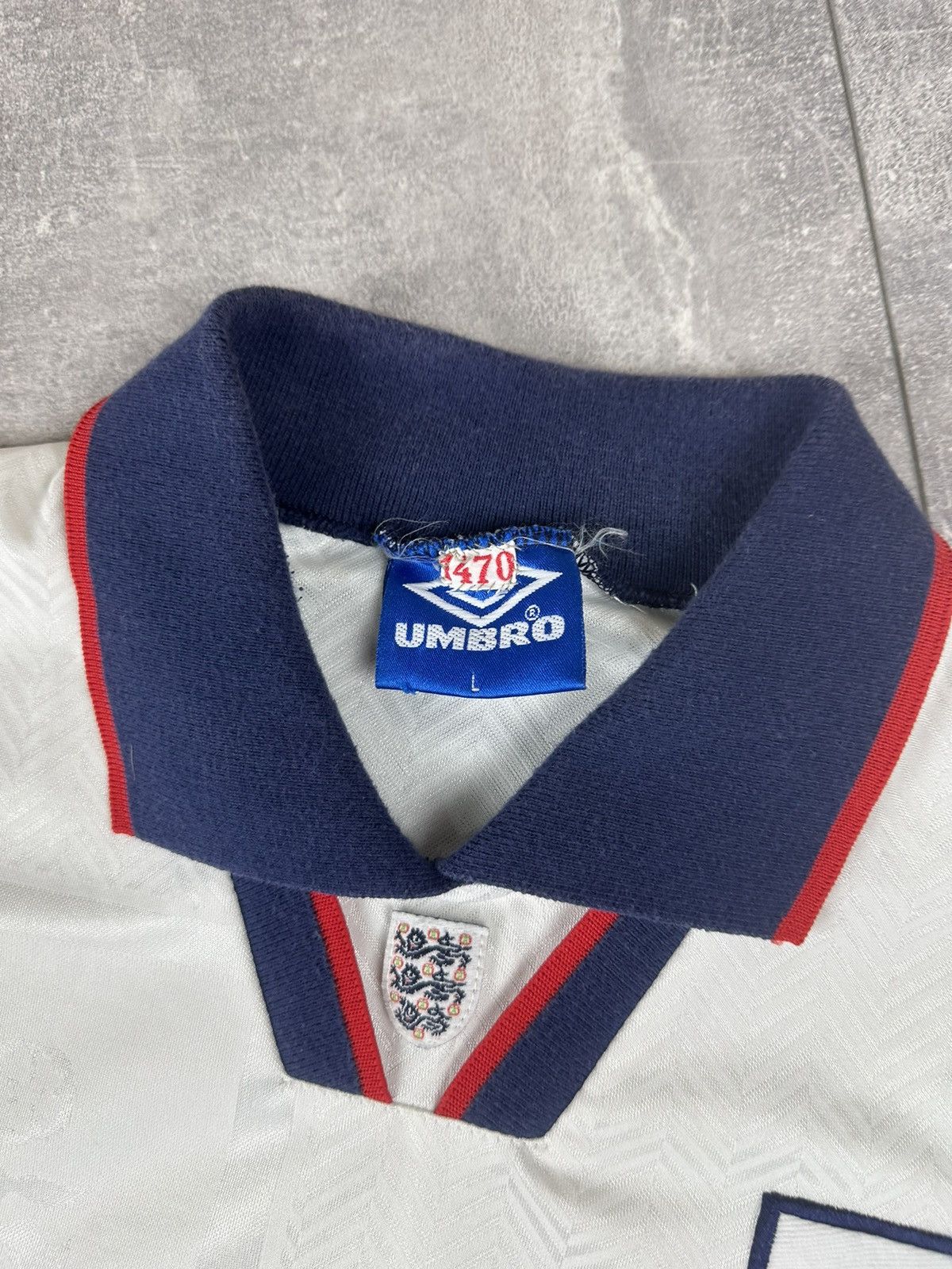 Umbro Umbro England National Team 1993/94 Home Retro Jersey Size US L / EU 52-54 / 3 - 9 Thumbnail