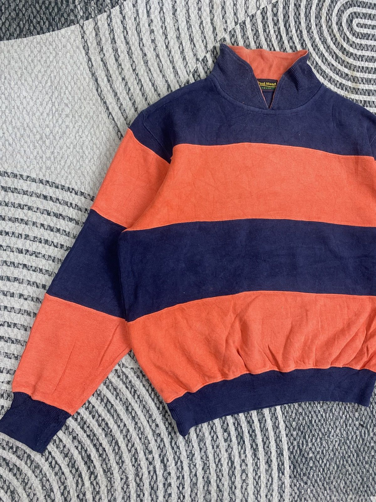Paul Stuart Vintage Paul Stuart Sport Striped Sweatshirt Size US L / EU 52-54 / 3 - 3 Thumbnail