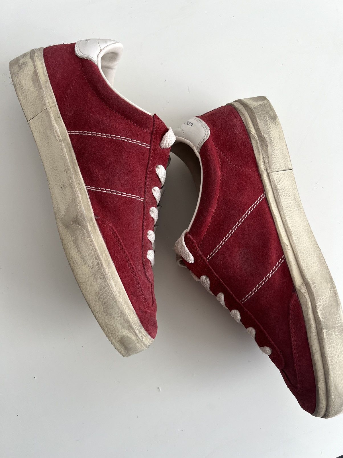 Golden Goose Golden Goose Soul Star Dark Red/Milk Sneakers Size US 8.5 / IT 38.5 - 17 Thumbnail