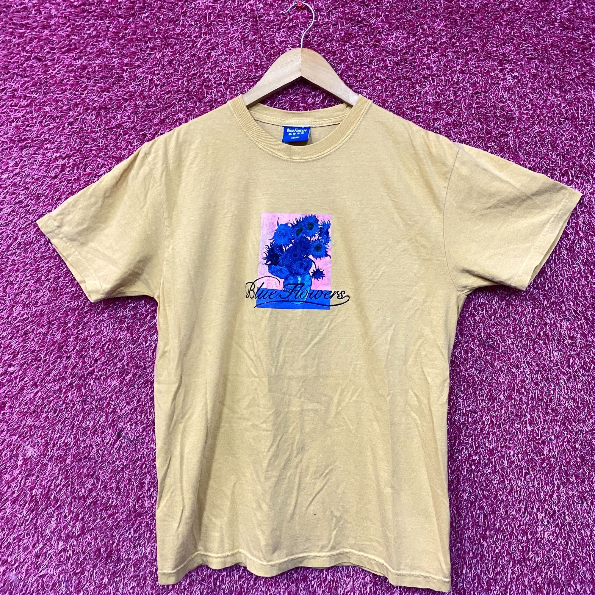 Other Blue Flowers Graphic Design T-Shirt Medium Size US M / EU 48-50 / 2 - 1 Thumbnail