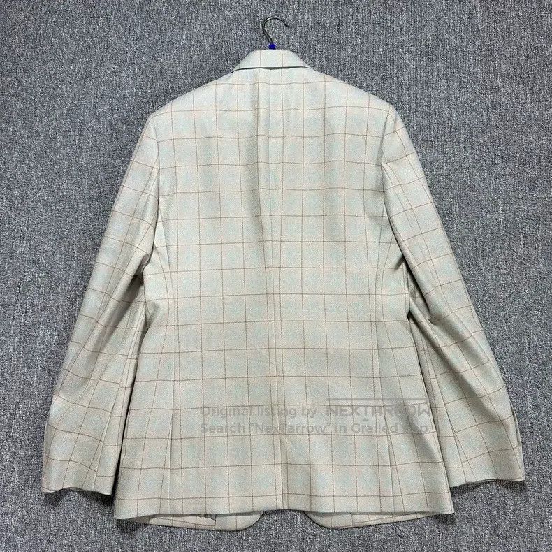 Dior Dior 23fw beige plaid sheep wool suit Size 50R - 4 Thumbnail