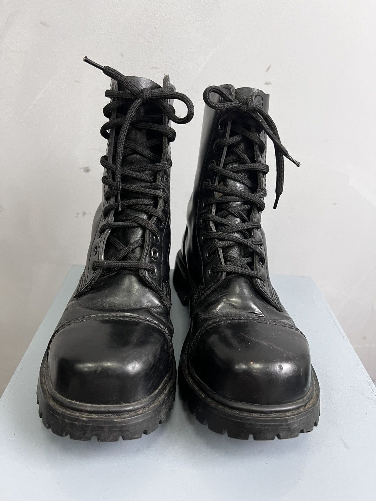 VINTAGE OPIUM LEATHER PLATFORM PUNK UNDERCOVER ENGLAND BOOTS