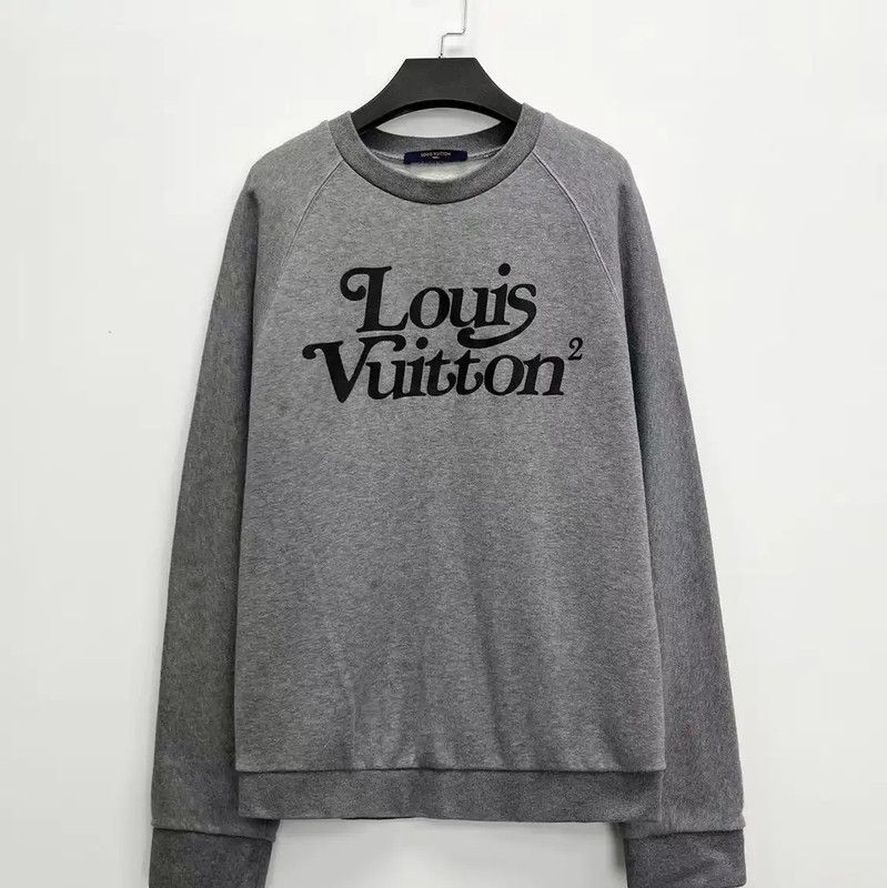 Louis Vuitton Louis Vuitton Gray Cotton Blend Embroidered Sweatshirt 0089 Size US M / EU 48-50 / 2 - 1 Thumbnail