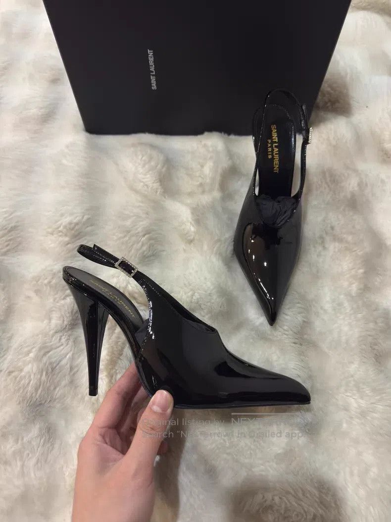 Saint Laurent Paris Saint Laurent Paris Crystal Rhinestone Patent Leather High Size US 6.5 / IT 36.5 - 4 Thumbnail