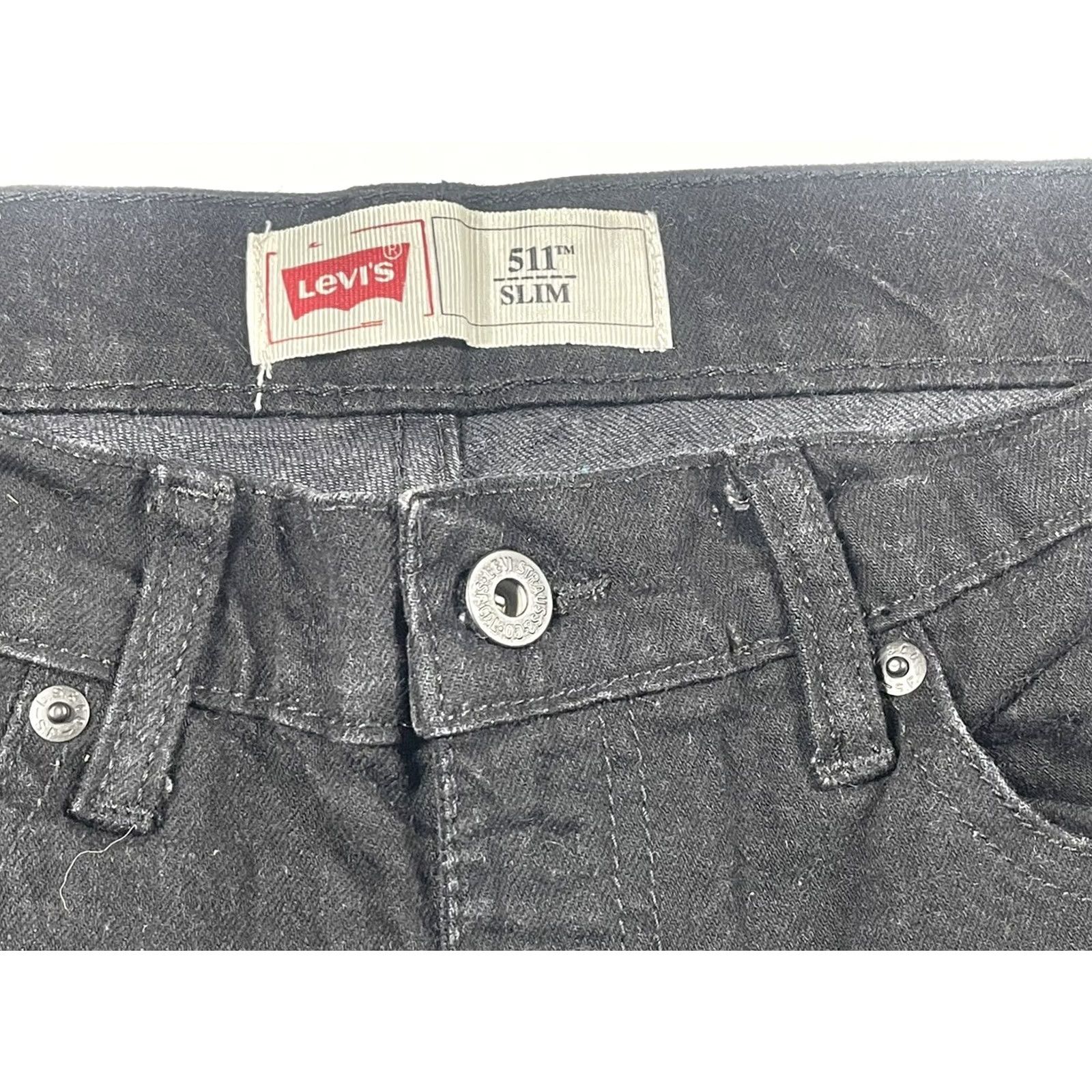 Levi's Levi's Jeans Men 28Wx28L Black 511 Slim Straight Denim Pants Casual Regular Mens Jeans 511 Cowboy 500 Series Model Levis 511 Mens Black Straight Jeans Size US 28 / EU 44 - 5 Thumbnail