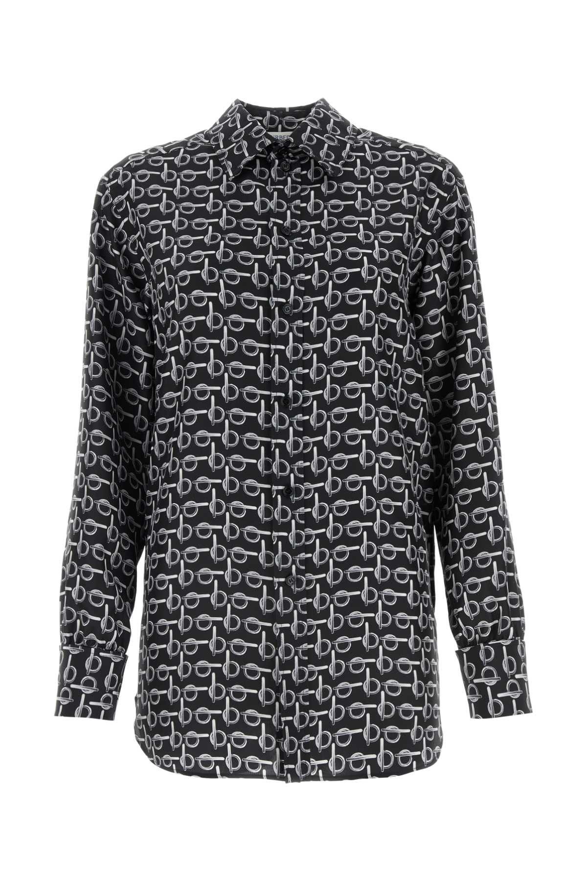 Burberry Printed Silk Shirt Size XS / US 0-2 / IT 36-38 - 1 Thumbnail