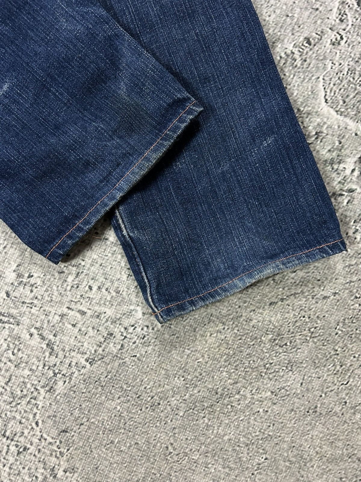 Evisu Evisu jeans daicock vintage selvedge navy big logo white Size 28" / US 6 / IT 42 - 7 Thumbnail