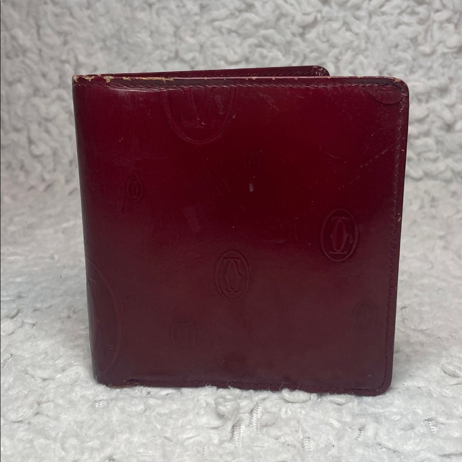 Cartier Cartier Happy Birthday Vernis Bifold Wallet Bordeaux Size ONE SIZE - 2 Thumbnail