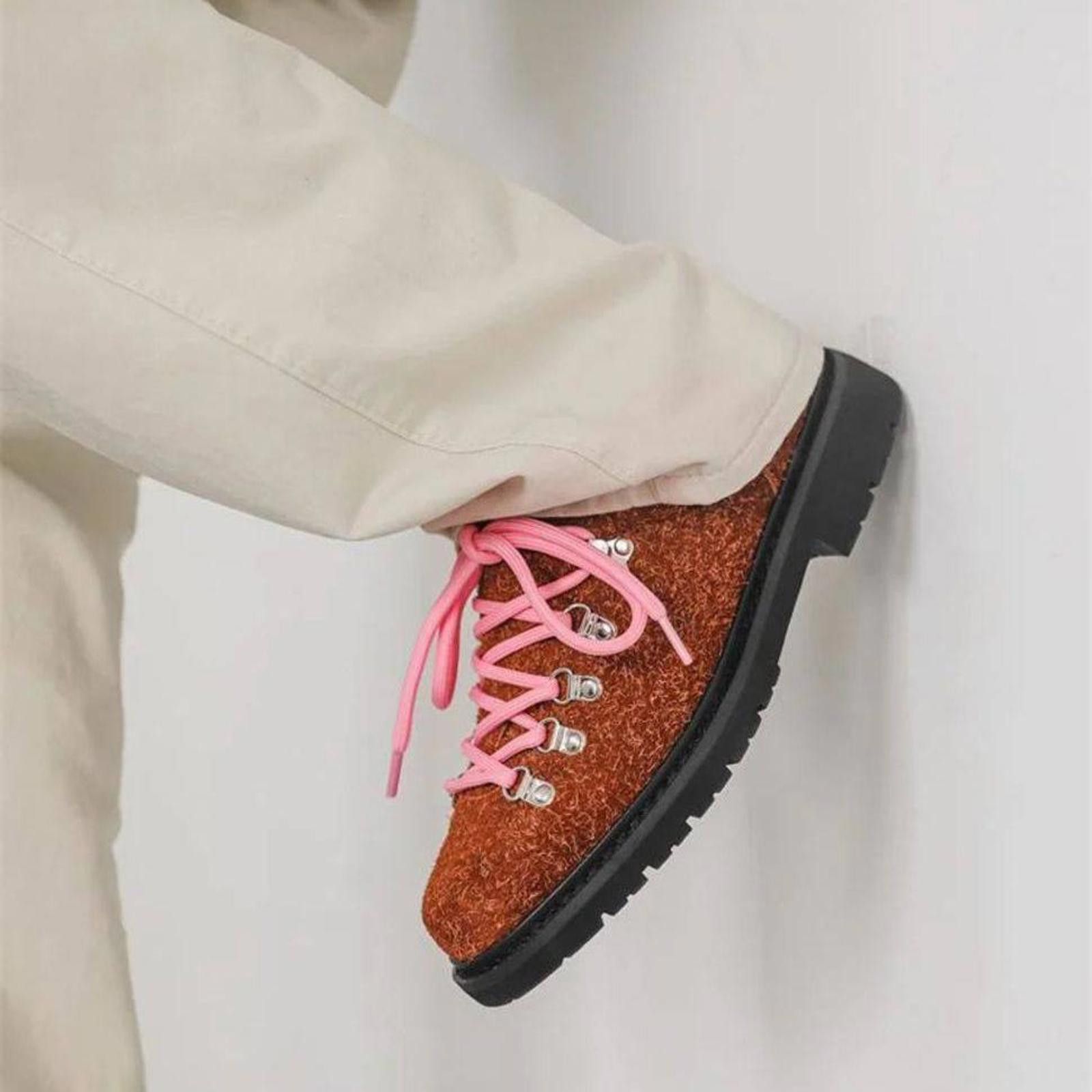 Other Textured Shag Hiking Derby Shoes Size US 8 / EU 41 - 3 Thumbnail
