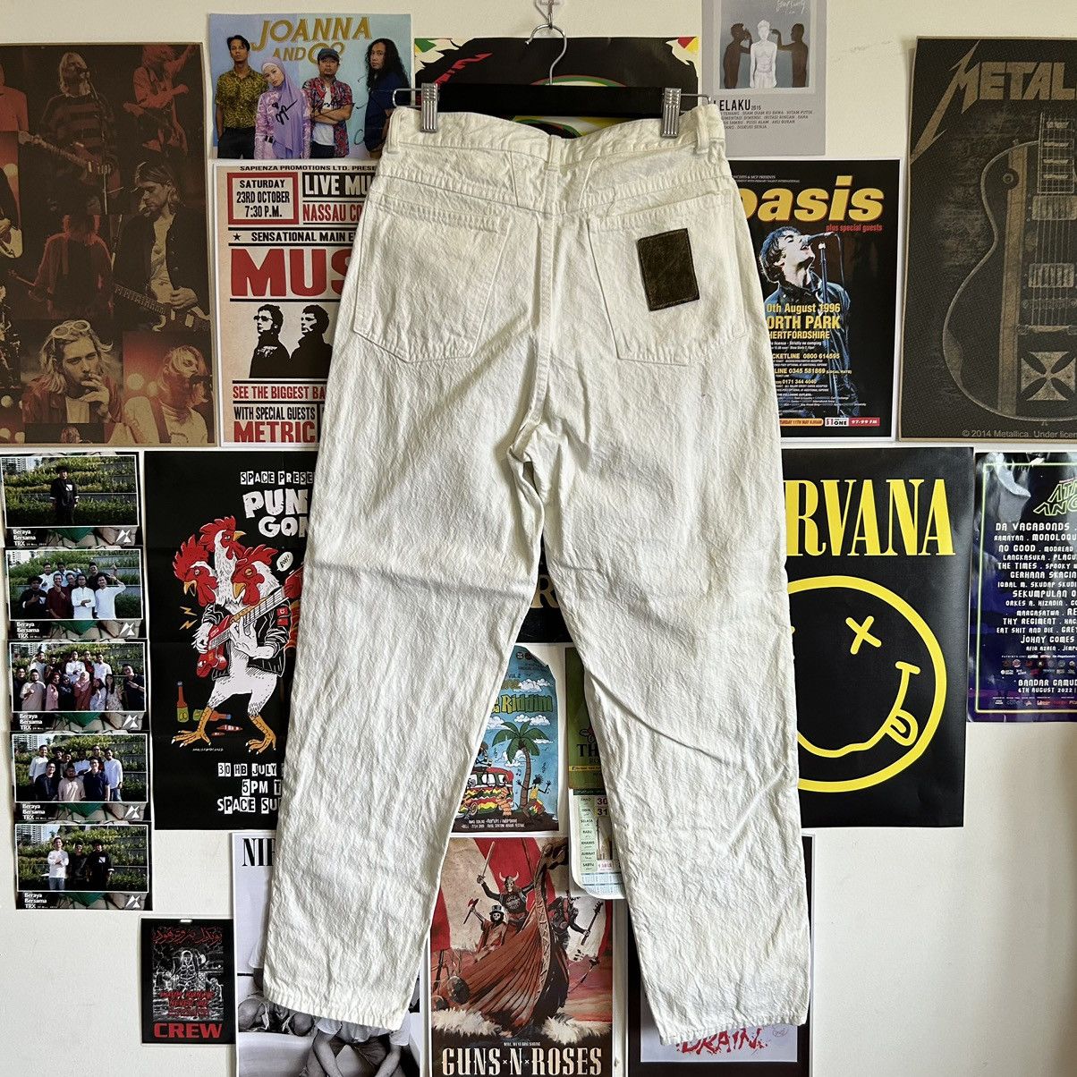 Edwin Vintage Edwin Rare Design White Denim Size US 29 - 7 Thumbnail