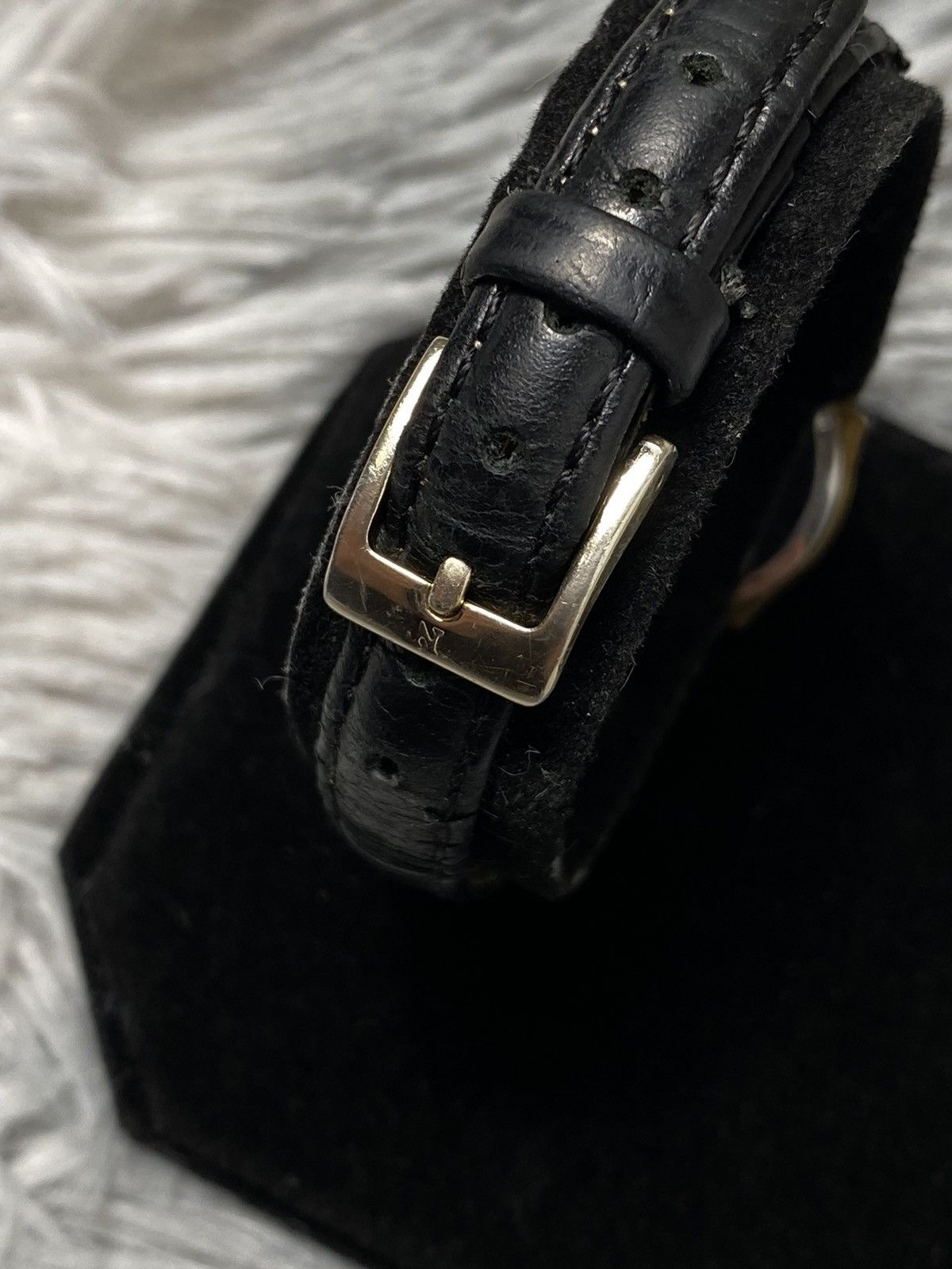 Japanese Brand × Jewelry Vintage Omax Black Dial Gold Frame Watch, Japanese Brand Size ONE SIZE - 5 Thumbnail