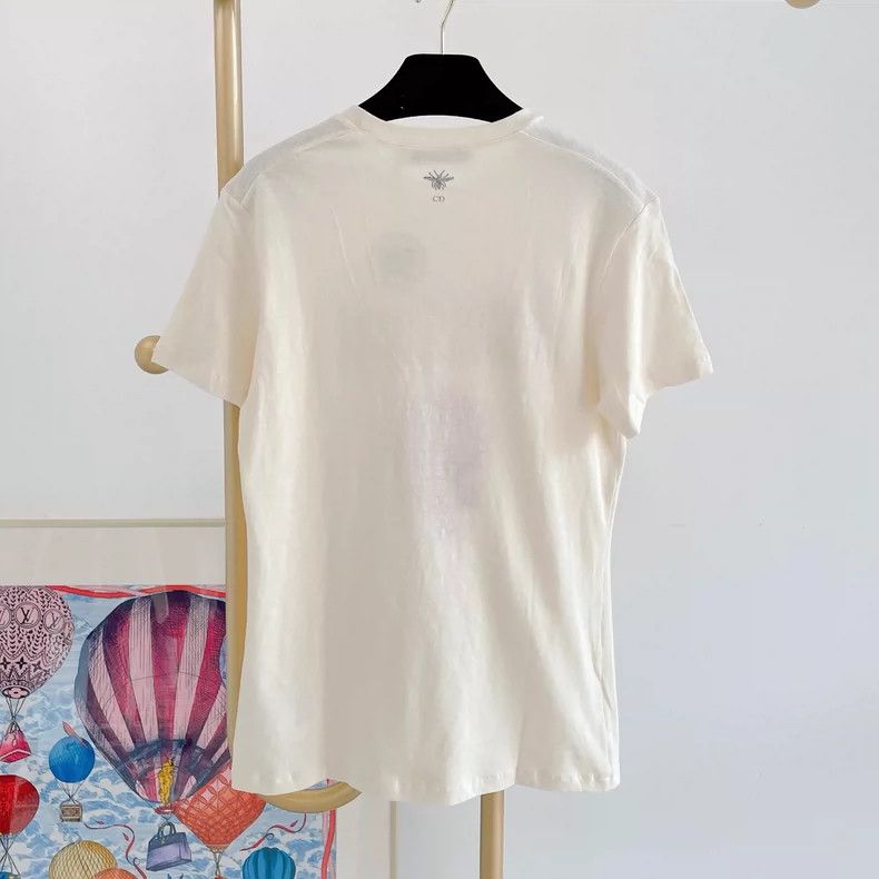Dior Dior Beige printed T-shirt Size XS / US 0-2 / IT 36-38 - 2 Thumbnail