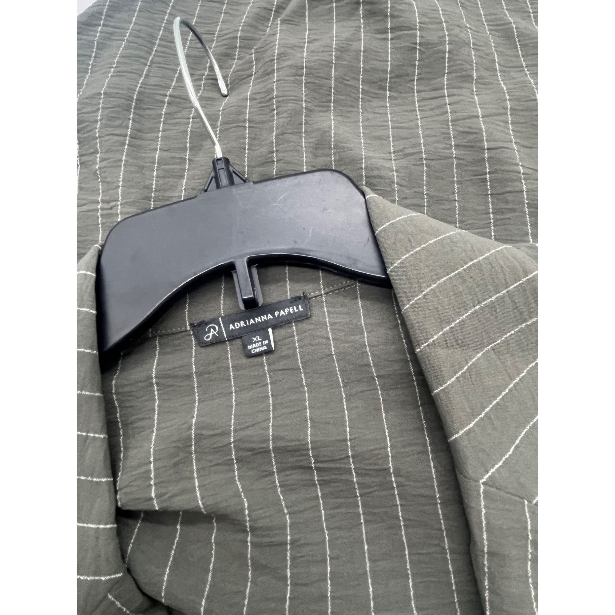 Adrianna Papell Adrianna Papell Pinstripe One Button Jacket In Park Green/iv Size XL / US 12-14 / IT 48-50 - 5 Thumbnail