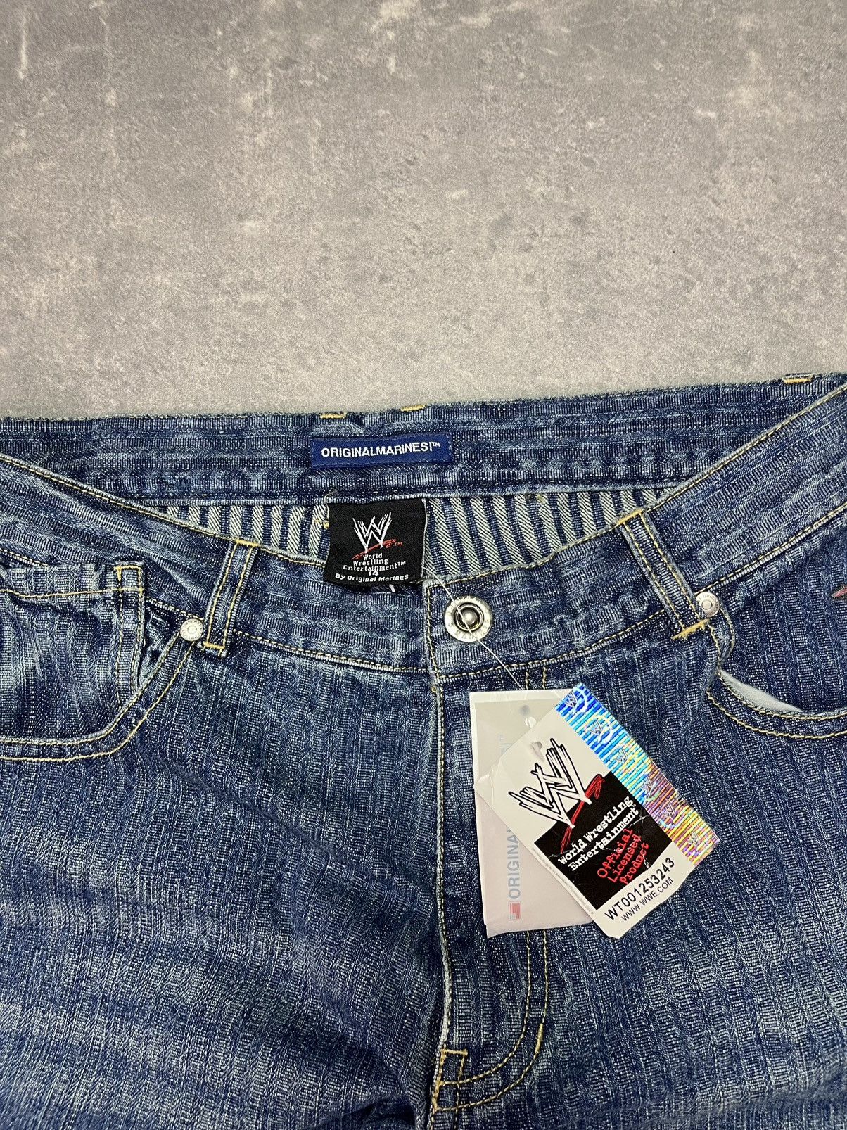 WWE DSWT WWE x OriginalMarines Printed Baggy Denim Jeans 164 30 Size US 30 / EU 46 - 9 Thumbnail