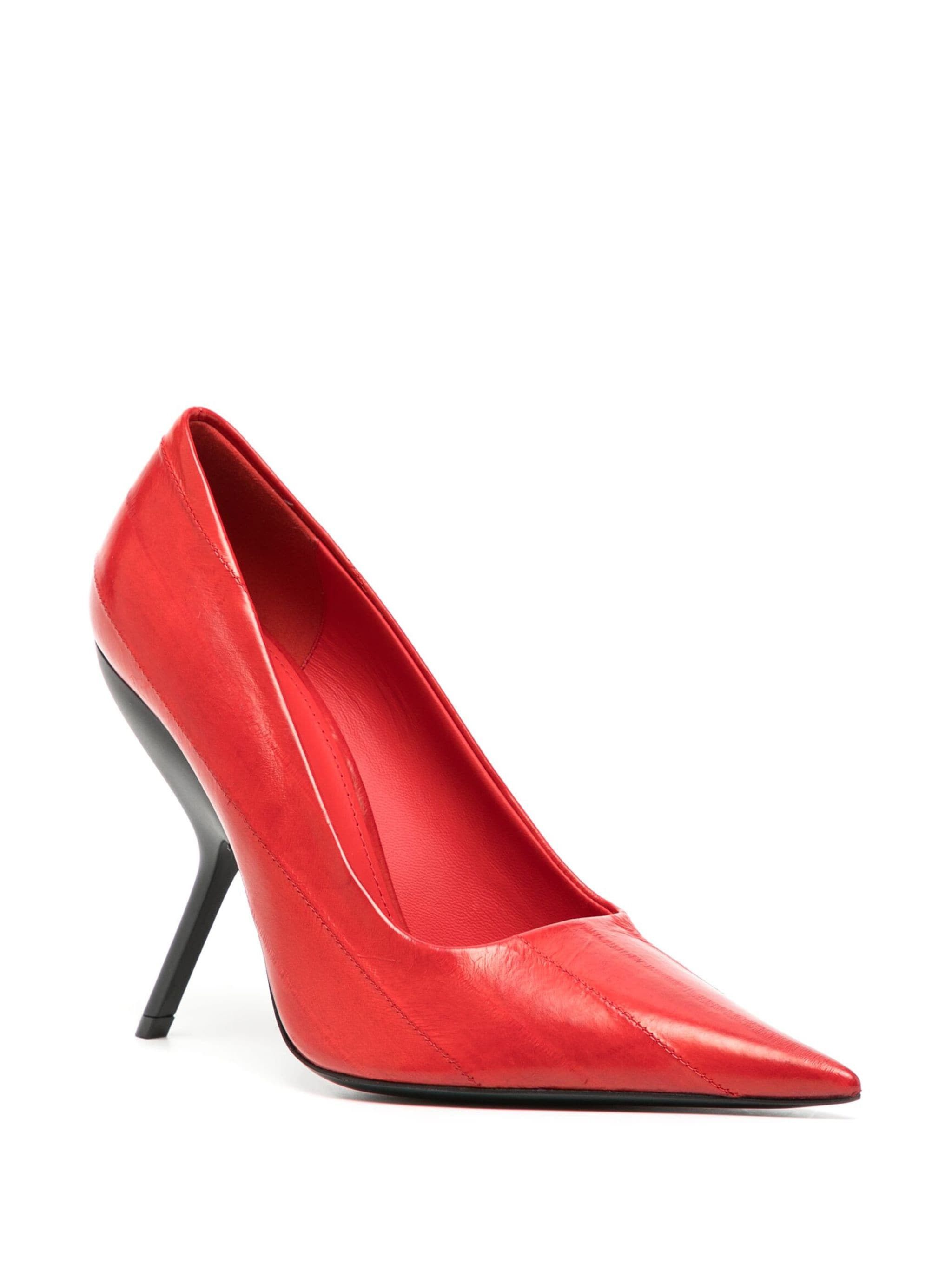 Salvatore Ferragamo o1s1rm0724 Eva Leather Pumps in Red Size US 5.5 / IT 35.5 - 2 Thumbnail