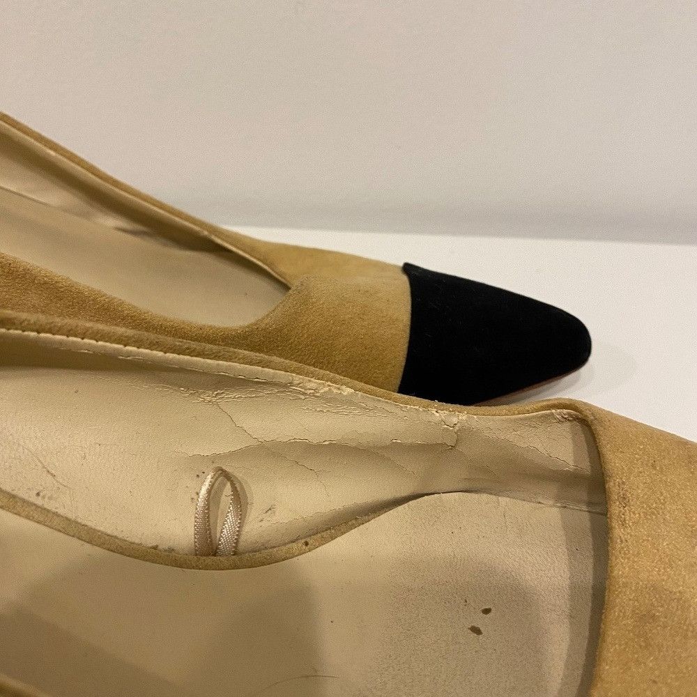 Zara Zara Two Toned Faux Suede Pointy Toe Heels Size US 9 / IT 39 - 2 Thumbnail