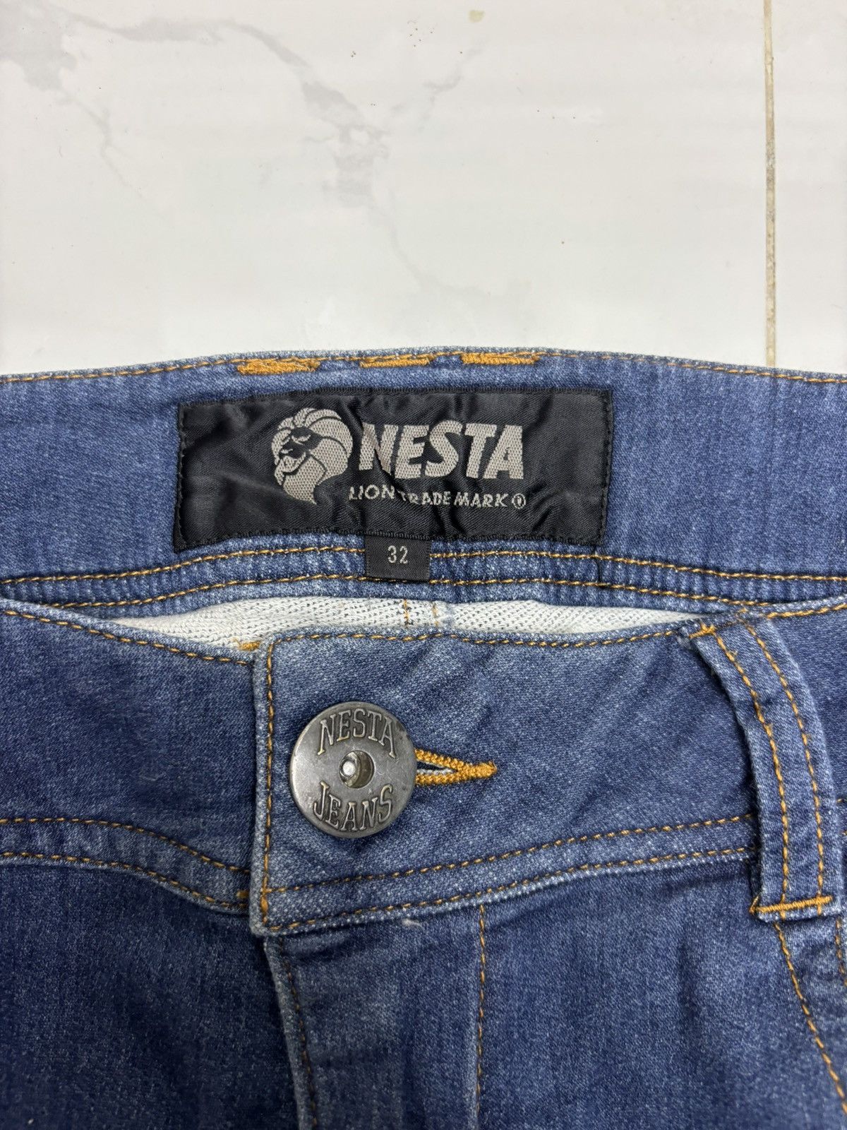 Japanese Brand × Kapital × Tornado Mart Nesta Brand Lion Trade Mark Denim Soft Jeans Size US 33 - 9 Thumbnail