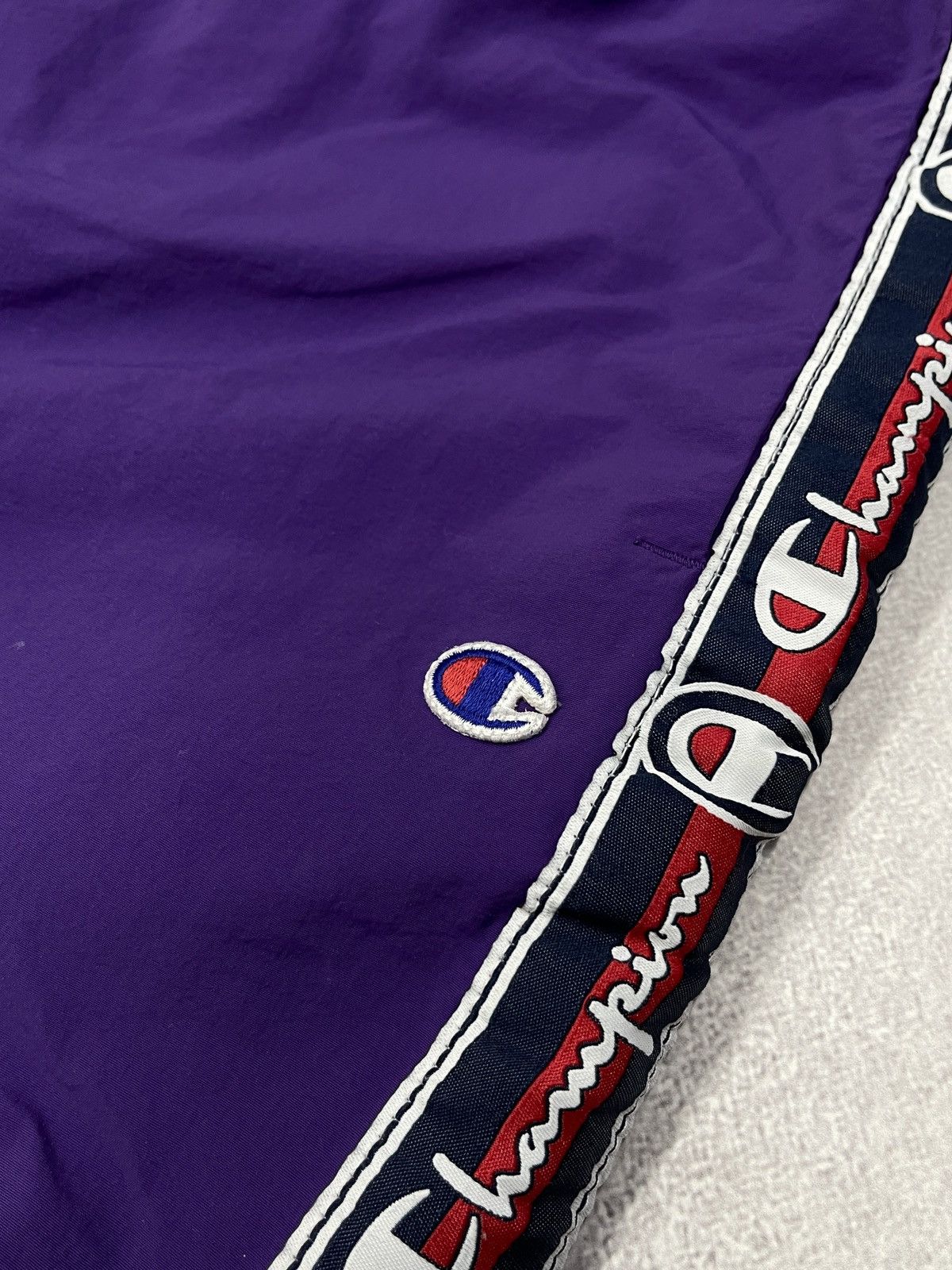 Champion × Vintage Vintage Champion Nylon Sweatpants Lampas Violet Y2K Size US 34 / EU 50 - 6 Thumbnail