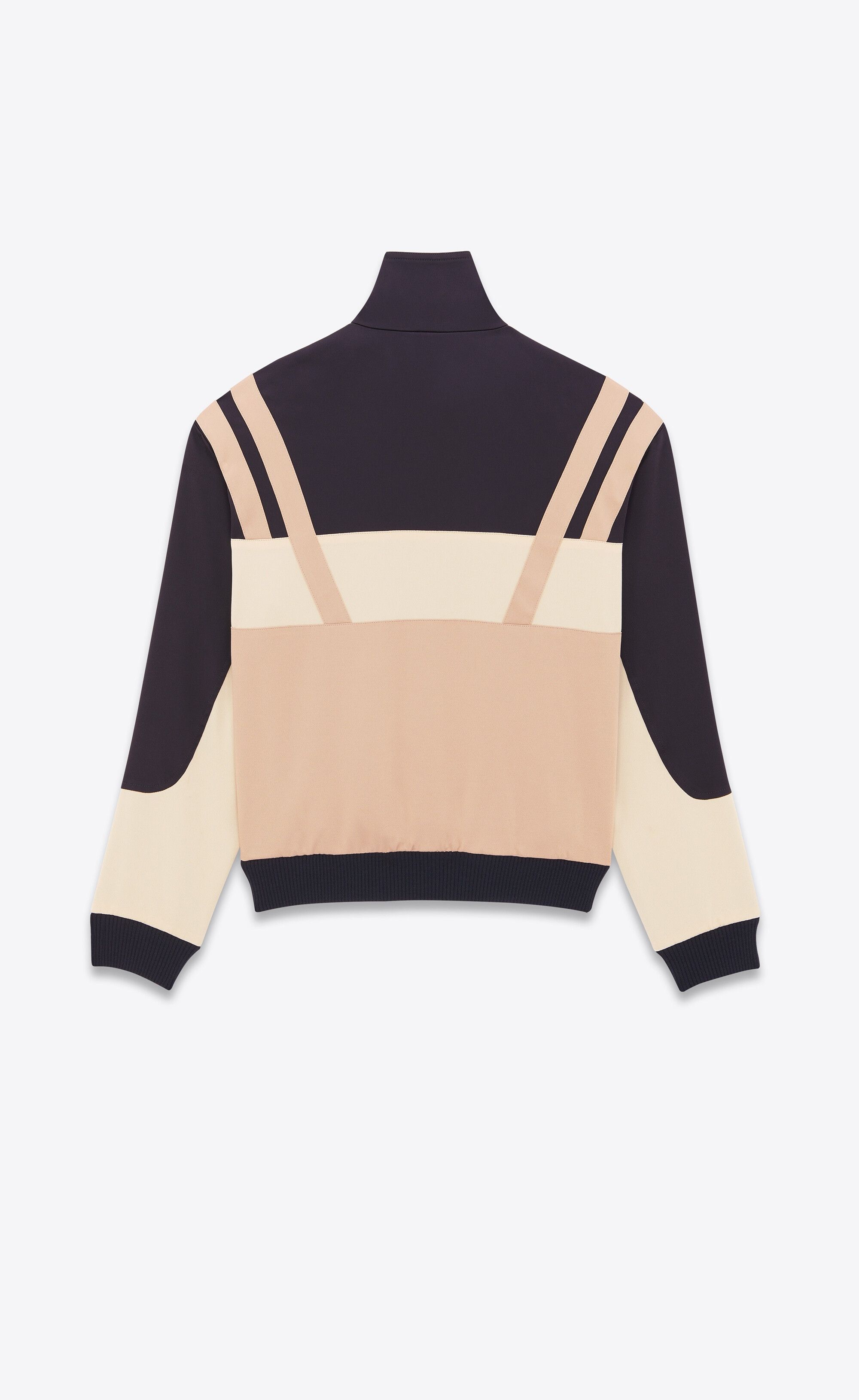 Saint Laurent Paris o1b1hav110425 Teddy Jacket in Satin Crepe in Multicolor Size US M / EU 48-50 / 2 - 2 Thumbnail