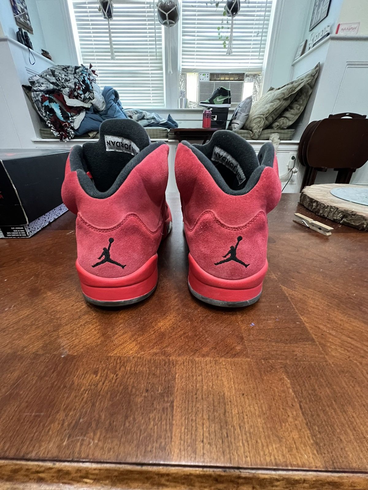 Jordan Brand Air Jordan 5 Retro “Red Suede” Size US 11 / EU 44 - 4 Thumbnail