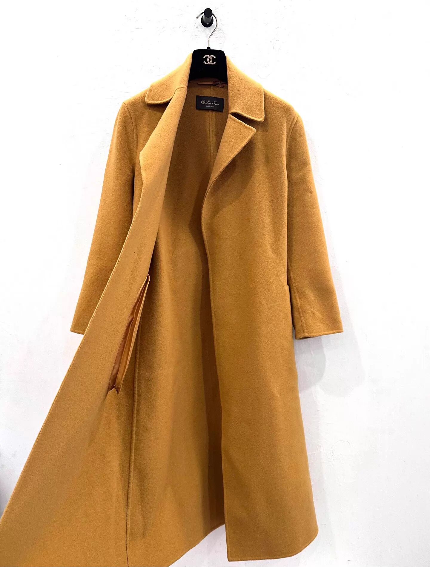 Loro Piana Loro Piana women's mustard yellow cashmere belted coat size 38 new Size XS / US 0-2 / IT 36-38 - 4 Thumbnail