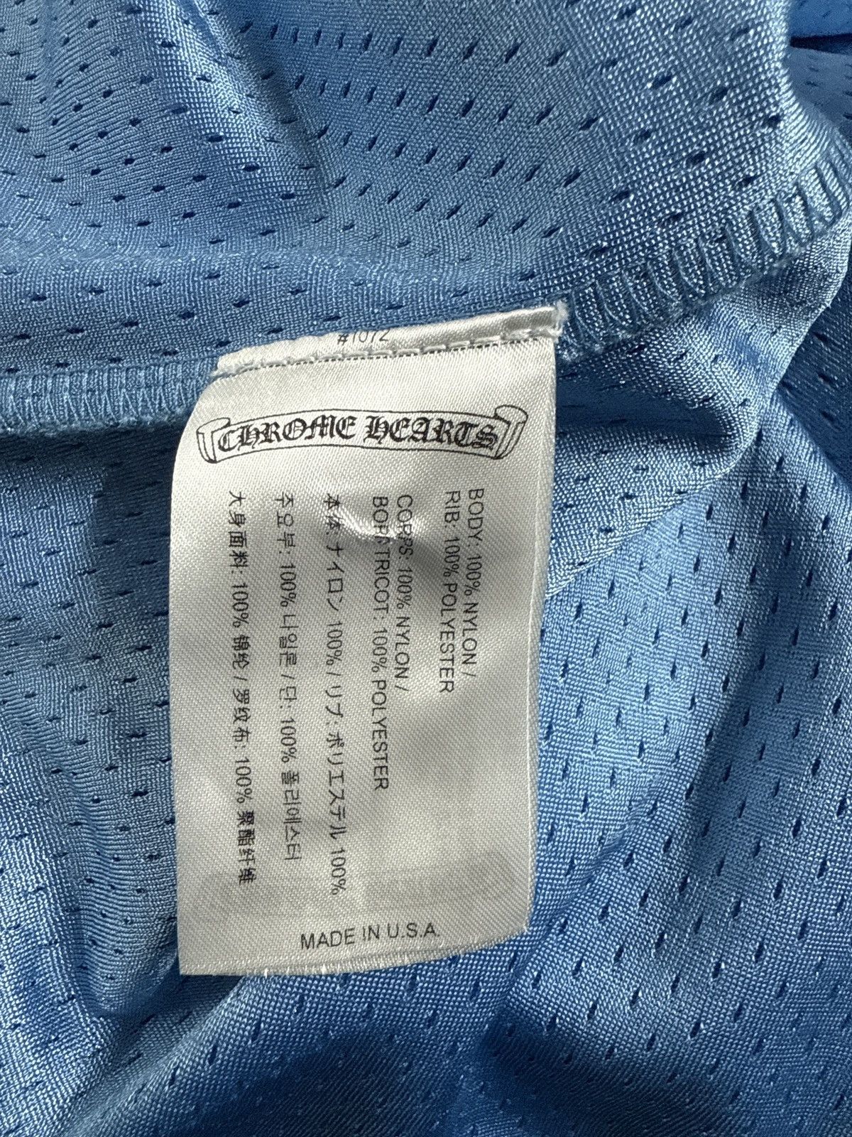 Chrome Hearts CHROME HEARTS MESH JERSEY LONG SLEEVE BLUE Size US L / EU 52-54 / 3 - 10 Thumbnail