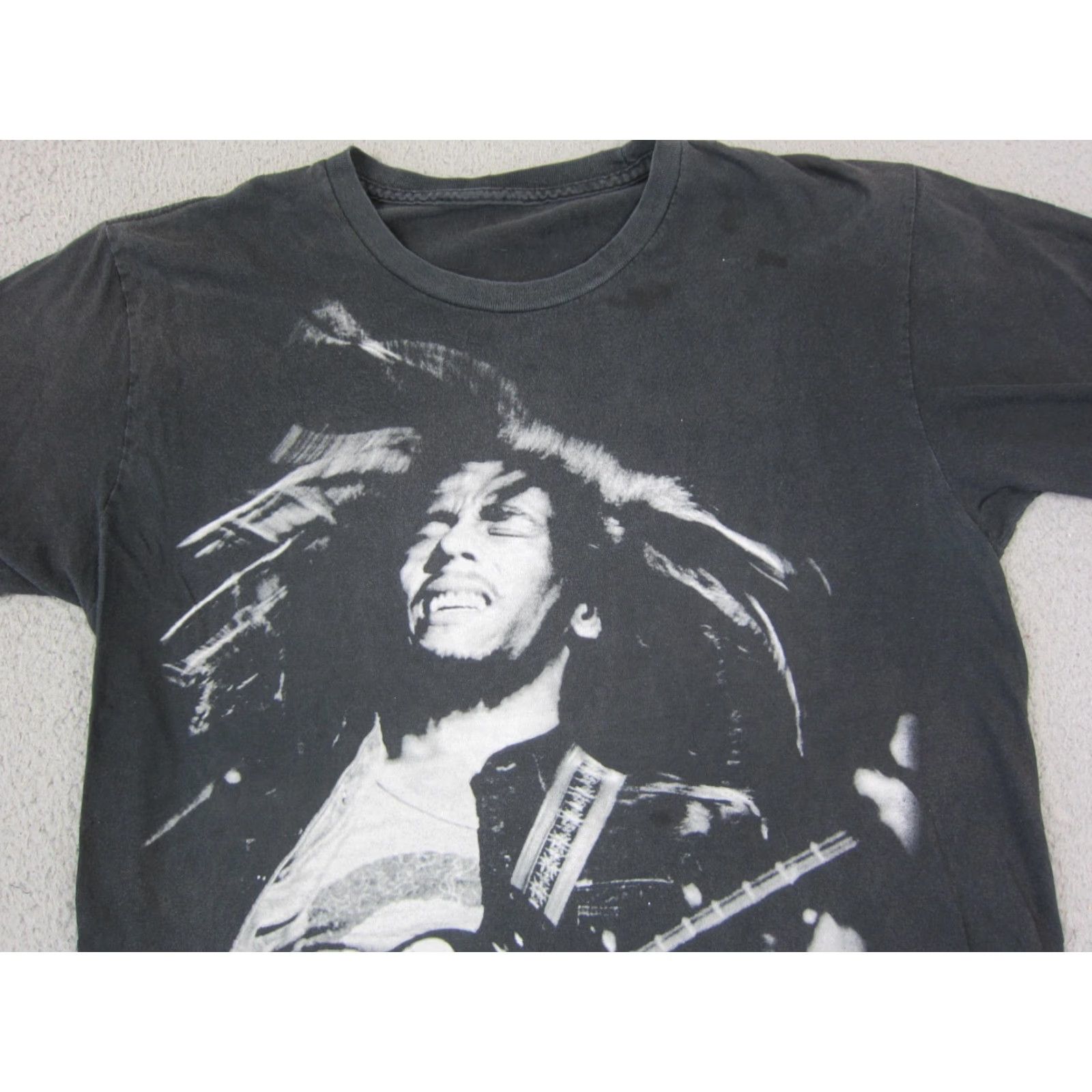 Vintage Vintage Bob Marley Shirt Mens S Black Reggae Music Graphic Tee 80s Jammin Nike? Size US S / EU 44-46 / 1 - 2 Thumbnail
