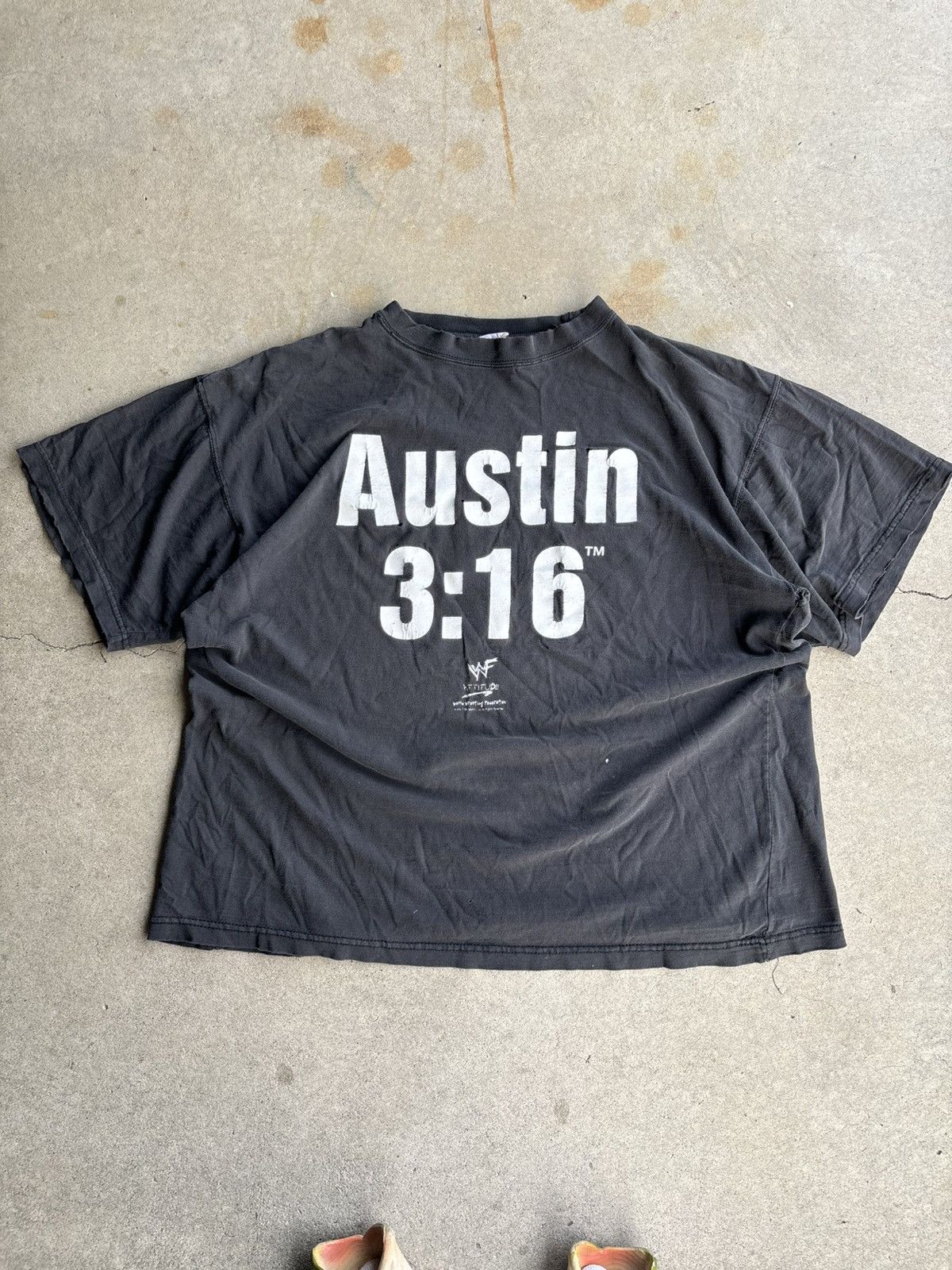 WWE Crazy 90s Stone Cole Austin 3:16 Snakepit Boxy Distressed T Size US XL / EU 56 / 4 - 1 Thumbnail