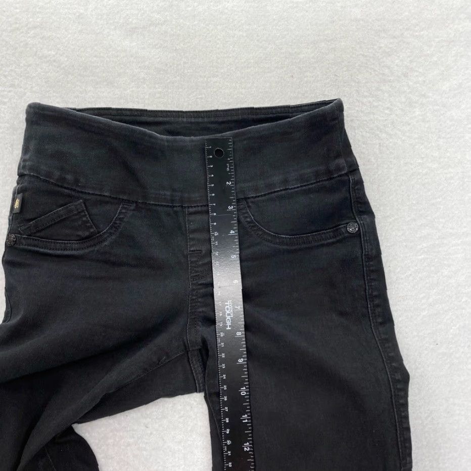 Vintage Rock & Republic Denim Rx Fever Pull On Crop Jeans Women's Black 2 Stretch Denim Slim Crop Jeans Womens 26in inseam 24in Size 26" / US 2 / IT 38 - 7 Thumbnail