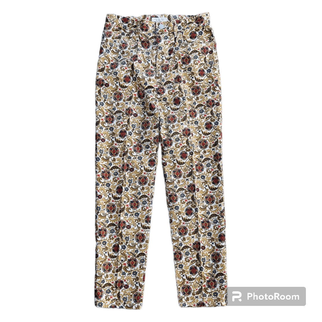 Designer × Japanese Brand × Tomorrowland 💥Macphee Tomorrowland Full Printed Velvet Pants Size 25" / US 0 / IT 36 - 1 Thumbnail