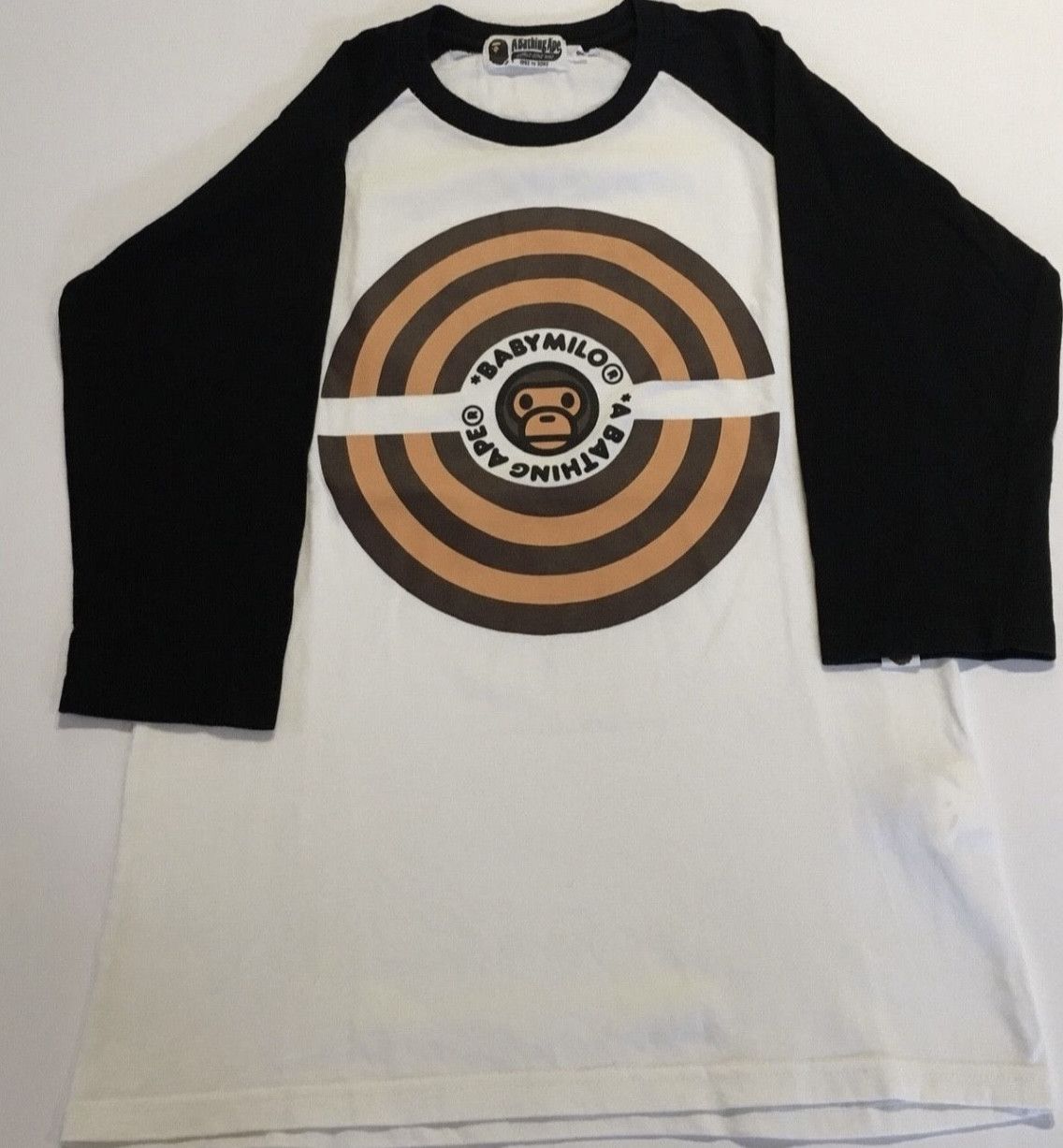 Bape Bape Baby Milo long sleeve raglan tee shirt Size US S / EU 44-46 / 1 - 1 Thumbnail