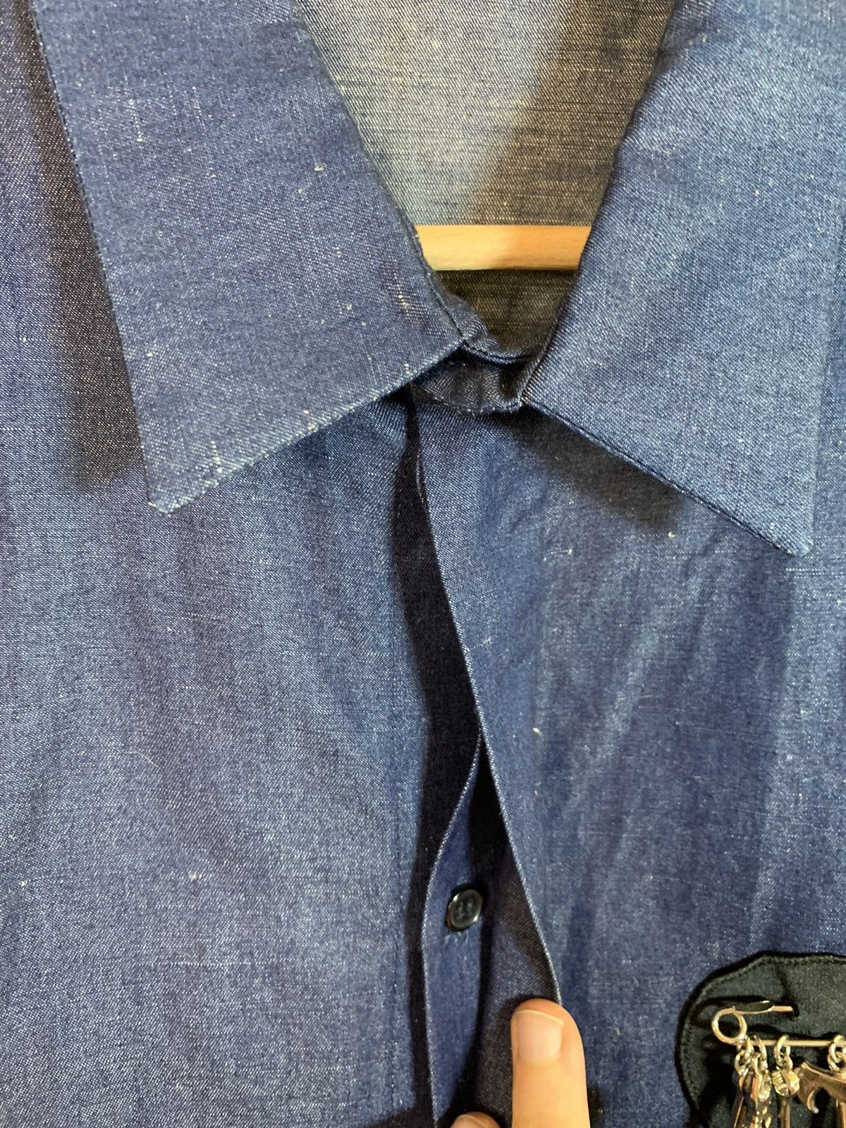 Designer × JW Anderson *RARE* J.W. Anderson Tool Lapel Paneled Runway Button Shirt Size US L / EU 52-54 / 3 - 7 Thumbnail
