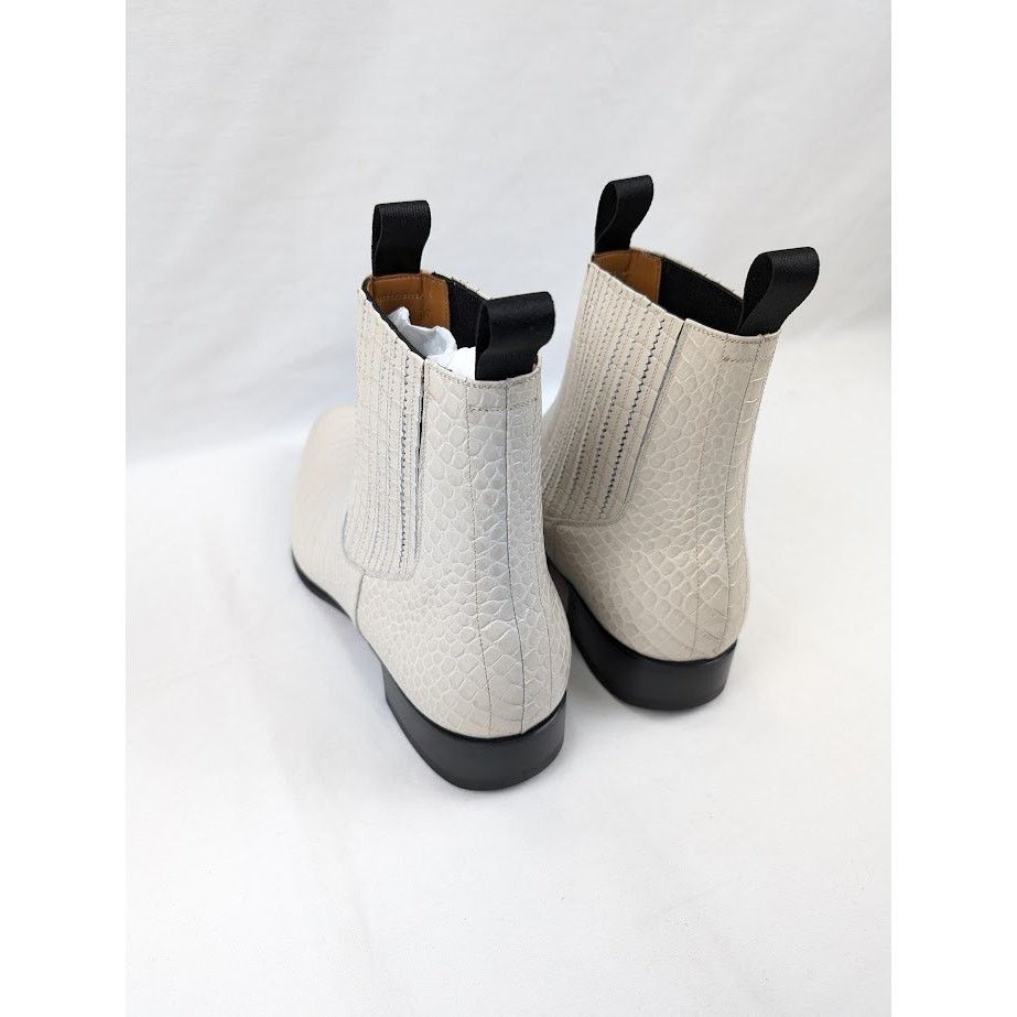 Tom Ford o1rshd1 Alligator-embossed Leather Boots in Ivory Size US 12 / EU 45 - 17 Thumbnail