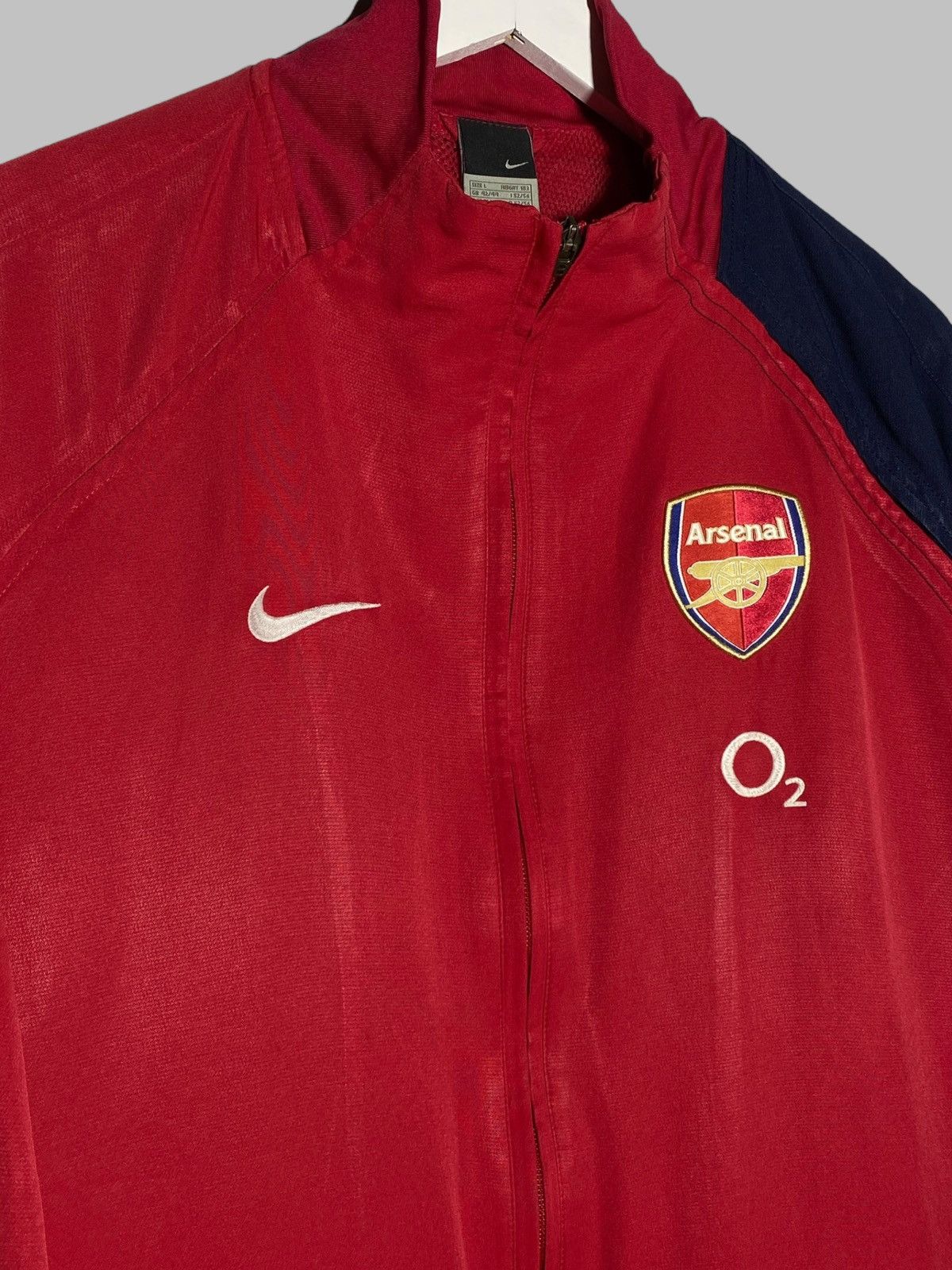 Nike Vintage Nike Arsenal London O2 Drill Zip Track Top Size US L / EU 52-54 / 3 - 4 Thumbnail