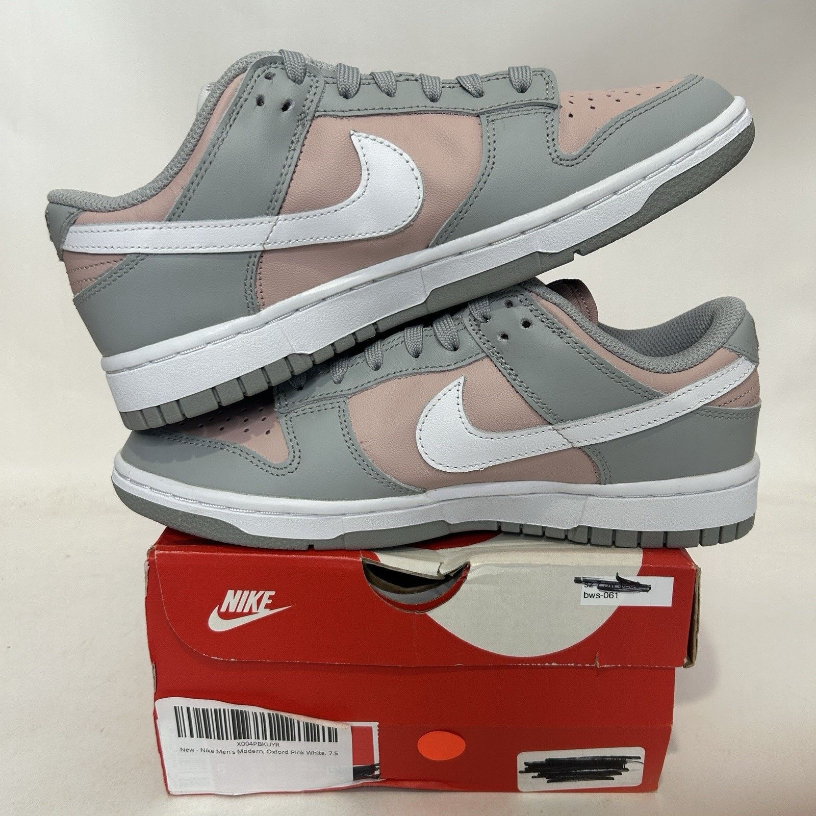Nike Nike Dunk Low Retro WMNS “Soft Grey Oxford Pink” DM8329-600 Size US 7.5 / IT 37.5 - 3 Thumbnail