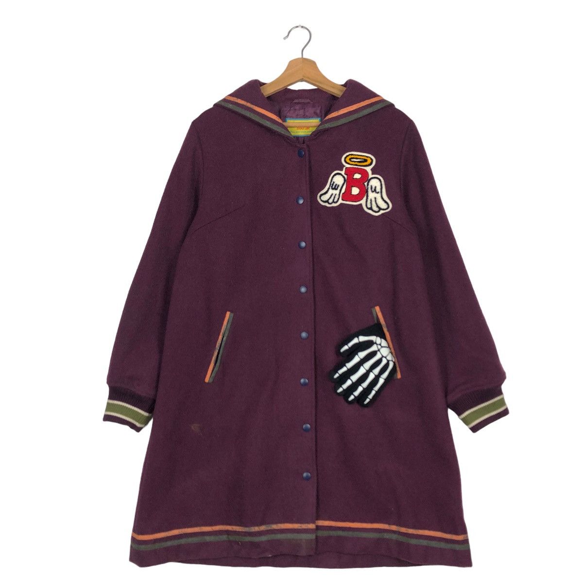 Japanese Brand 🔥Rich Purple - Long Wool Jacket Betty’s Blue Shinji Abe Size US M / EU 48-50 / 2 - 2 Thumbnail