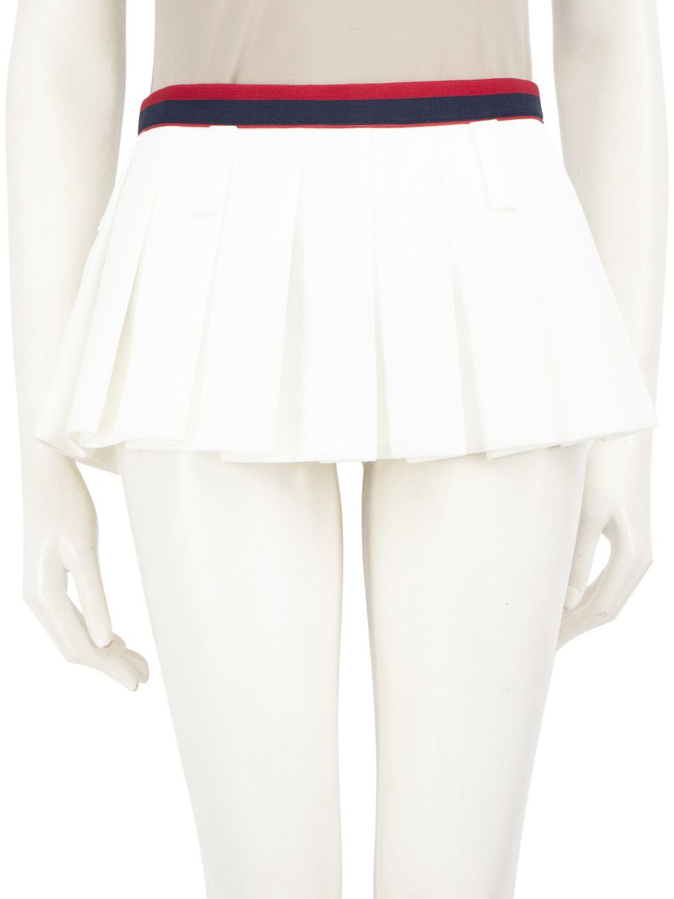 White Micro Pleated Skirt