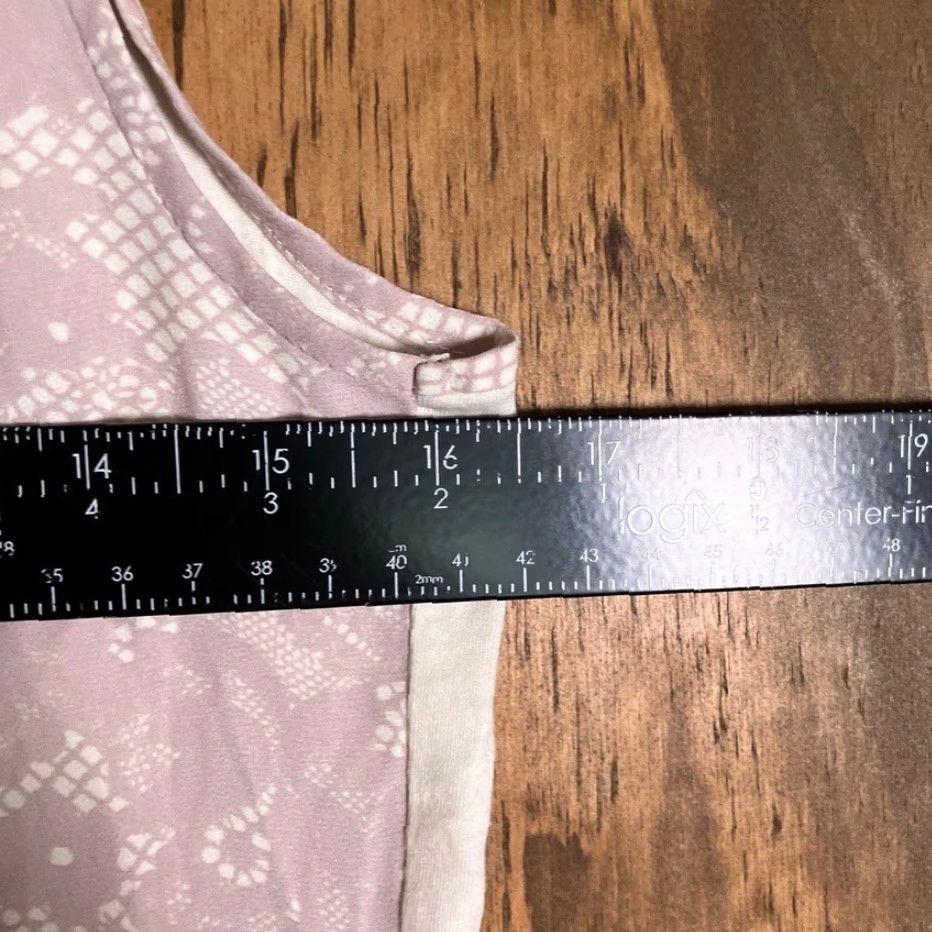 Vintage VINTAGE Ann Taylor Womens Tank Top Pink Cream Floral Lace Sleeveless Medium Camisole Shirt Size M / US 6-8 / IT 42-44 - 7 Thumbnail