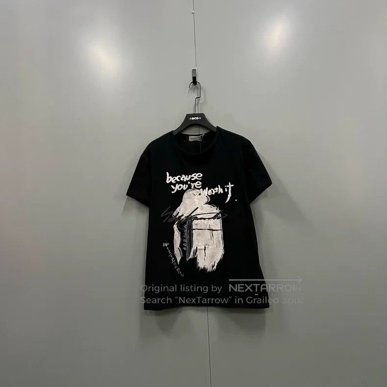 Yohji Yamamoto Yohji Yamamoto Slogan Short Sleeve T-Shirt Size US L / EU 52-54 / 3 - 1 Thumbnail