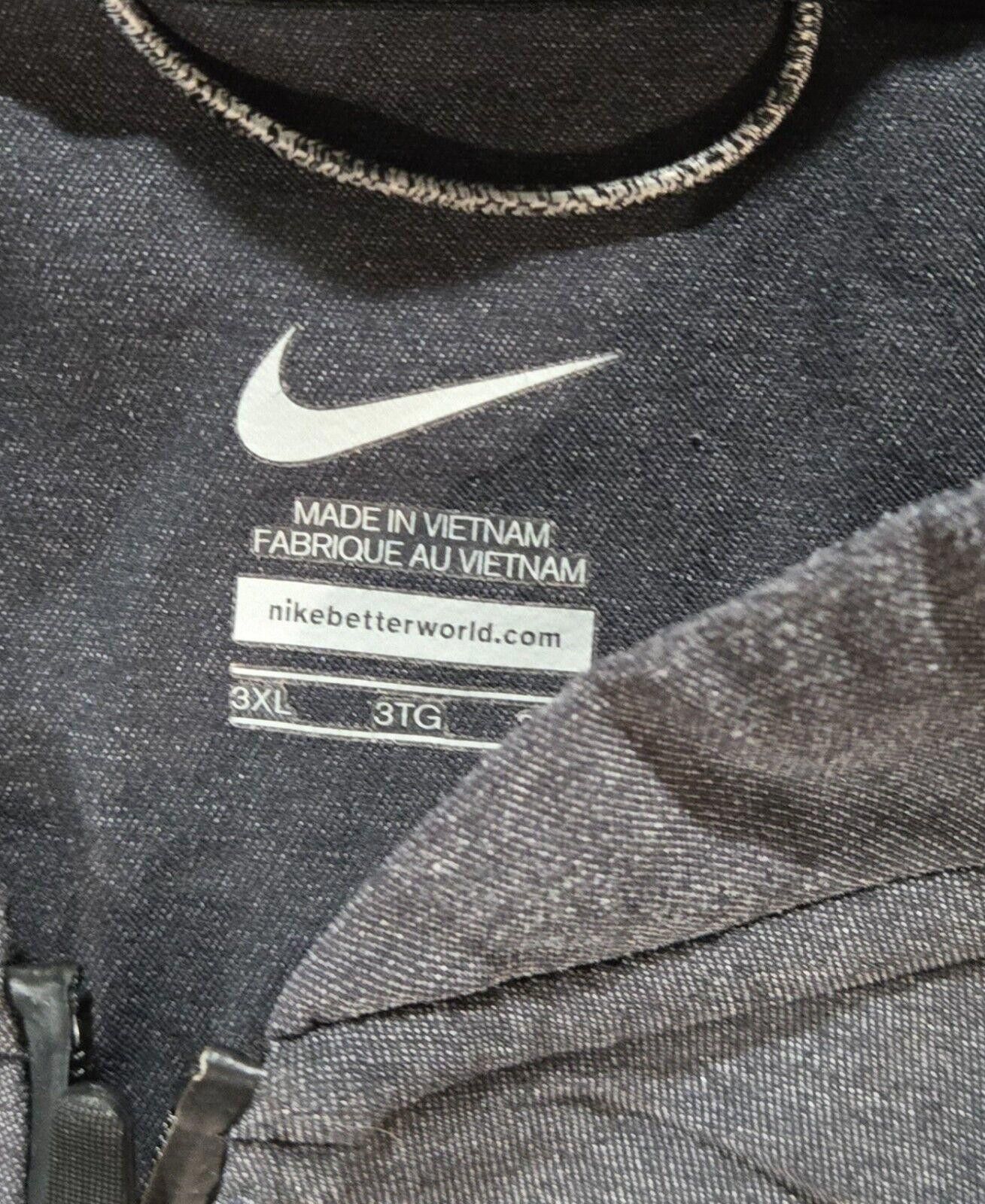 Nike Grey Nike 3XL Zip Up Jacket With Zip Pockets Size US XXL / EU 58 / 5 - 2 Thumbnail