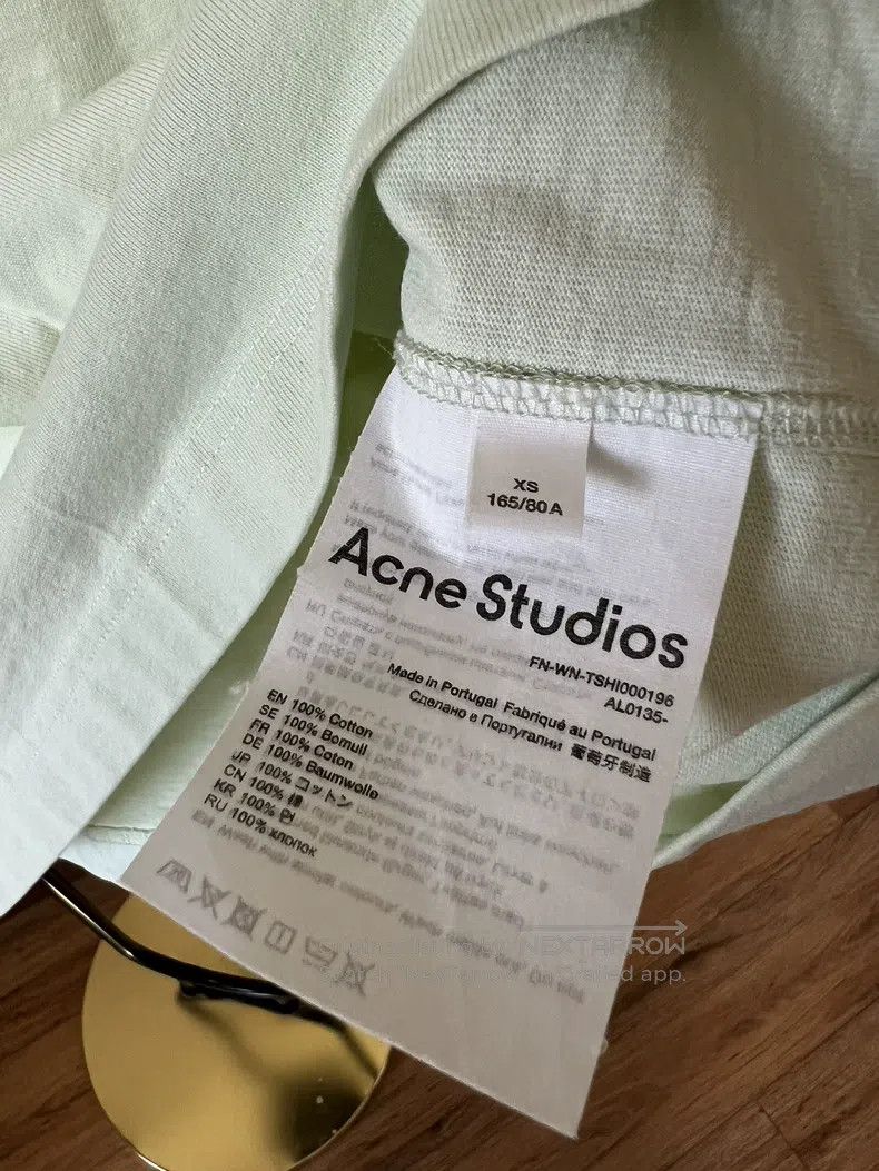 Acne Studios Acne Studios Mint green short-sleeve T-shirt Size XS / US 0-2 / IT 36-38 - 5 Thumbnail