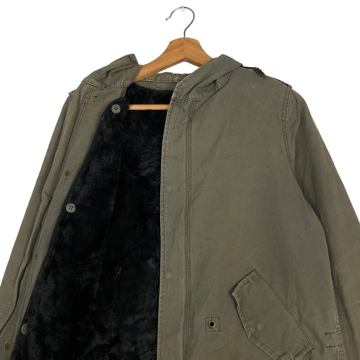 Alpha Industries 🔥VINTAGE PARKA JACKET ALPHA INDUSTRIES MINK FUR BLANKET USA Size US M / EU 48-50 / 2 - 13 Thumbnail