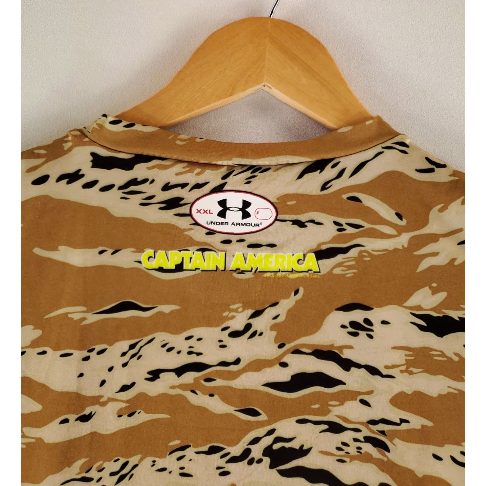 Under Armour Under Armour Heatgear Compression Shirt Captain America Camo Mens XXL T-Shirt Mens XXL Camouflage CapAmerica Size US XXL / EU 58 / 5 - 4 Thumbnail