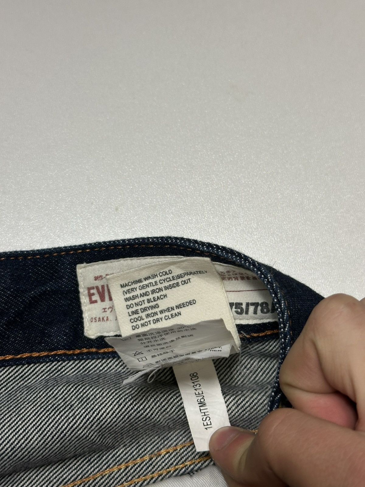 Evisu Vintage Evisu Big Daicock Face Slevedge Jeans Size US 31 - 15 Thumbnail