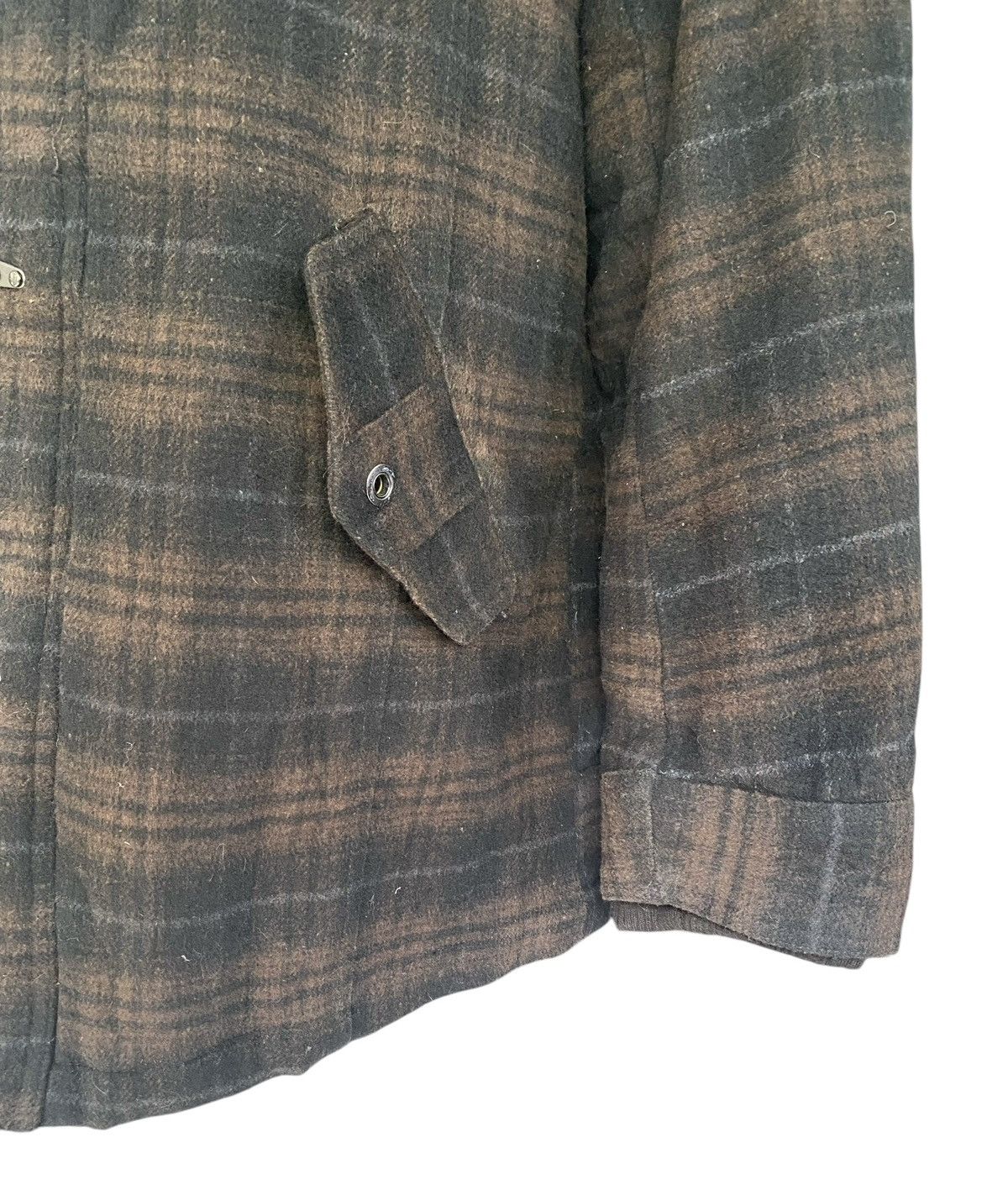 Japanese Brand Vintage CREATE BAREFOOT Plaid Wool Hoodie Jacket Size US XL / EU 56 / 4 - 12 Thumbnail