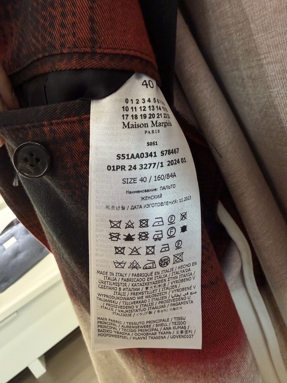 Maison Margiela × Pendleton Maison Margiela Pendleton MULTICOLOR COTTON COAT Size US L / EU 52-54 / 3 - 8 Thumbnail