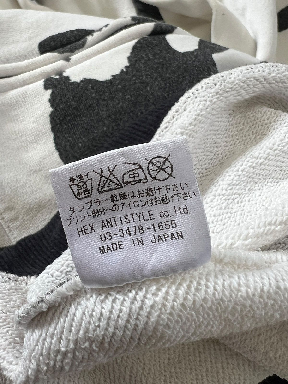 Japanese Brand 1990s Hex Antistyle Hand Print Zipper Hoodie Size US L / EU 52-54 / 3 - 15 Thumbnail